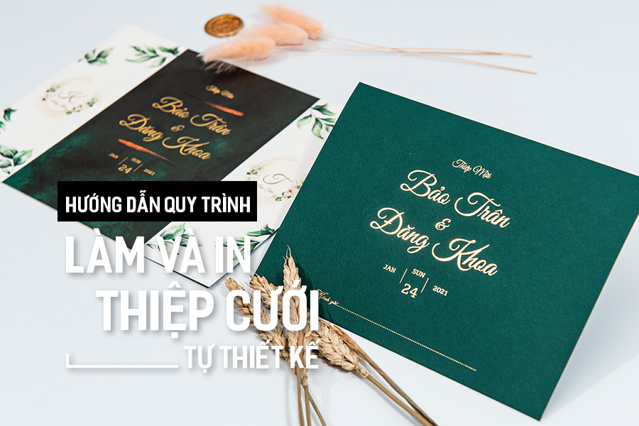 Thiệp cưới giá rẻ mẫu gấp 3 in offset  Thiệp Hoa Mỹ Việt